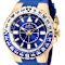 Invicta Aviator 52mm Blue Dial Blue Silicone Strap Quartz Watch