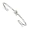 Sterling Silver Polished Knot Cuff Bracelet