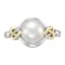 Freshwater Pearl and Diamond Accent Sterling Silver/14K Gold Over
Sterling Silver Love Knot Ring