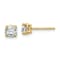 14K Yellow Gold 3/4ct. 4.5mm Cushion G H I True Light Moissanite Earrings
