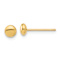 14k Yellow Gold 4.4mm Polished Button Earrings