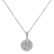 Initial N Charm Pendant Necklace In Silver-Tone