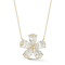 Rachel Zoe CZ Statement Flower Pendant Necklace in 14K Gold Over
Sterling Silver