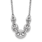 Rhodium Over Sterling Silver 16-inch with 2-inch Extension Necklace