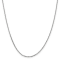 14K White Gold 1.65mm Diamond-cut Cable Chain Necklace