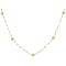 Petali Bead Station Necklace in 14K Yellow Gold