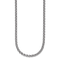 Rhodium Over Sterling Silver 3.0mm Wheat 20 Inch Chain