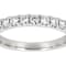 Polished Lab-Grown Diamond Band Ring 0.50ctw In Sterling Silver