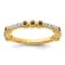14K Yellow Gold Stackable Expressions Lab Created Sapphire and Diamond
Ring 0.23ctw