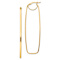 14k Yellow Gold 2 9/16" Polished Rectangle Hoop Earrings