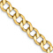 14k Yellow Gold 7mm Curb Link 22 Inch Chain