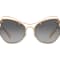 Miu Miu Gold Frame / Light Gray Lenses Sunglasses