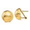 14k Yellow Gold 16mm Hammered Stud Earrings