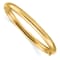 14k Yellow Gold 6mm Oversize High Polished Hinged Bangle