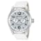 Invicta Specialty 48mm White Dial Leather Band Quartz Watch