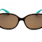 Kate Spade Izabella Havana Turquoise Oval Frame / Bronze Lenses Sunglasses