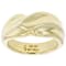 Swirl Band Ring In 18K Gold Over Bronze