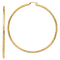 14K Yellow Gold 3 5/8" Diamond-Cut Hoop Earrings