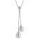 7.5-8mm White Cultured Freshwater Pearl Sterling Silver Pendant W/Chain