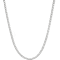 Cuban Link Chain Necklace 2mm In Sterling Silver 24 Inch