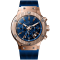 Christian Van Sant Men's Monarchy Blue Dial, Rose Bezel, Blue Rubber
Strap Watch