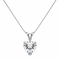 White Cubic Zirconia 14k White Gold Pendant With Chain 2.00ctw