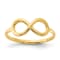 14K Yellow Gold Polished Infinity Ring