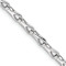 Rhodium Over 14k White Gold Hand-polished 3.5mm Fancy Link Bracelet