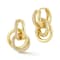 Rachel Zoe CZ Multi-Ring Dangle Earrings in 14K Gold Over Sterling Silver