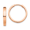 14k Rose Gold Hinged Hoop Earrings