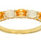 Opal And Fire Opal Band Ring In 18K Gold Over Sterling Silver 0.49ctw