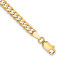 10k Yellow Gold 3.9mm Flat Beveled Curb Link Bracelet