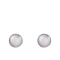 14k White Gold 10-11mm Gray Freshwater Pearl Stud Earrings