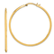 14k Yellow Gold Polished 2 1/16" Hoop Earrings