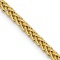 14k Yellow Gold 2.35mm 3-Wire Wheat Link 18 Inch Chain