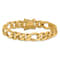 14K Yellow Gold 10mm Hand-Polished Figaro Link Bracelet