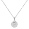 Initial P Charm Pendant Necklace In Silver-Tone