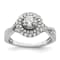 Rhodium Over 14K White Gold Eternal Promise Lab Grown Diamond Halo
Complete Ring 1.008ctw