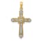 14K Yellow Gold 1/6ct. Diamond Filigree Cross Pendant