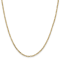 14K Yellow Gold 2.25mm Flat Figaro Chain Necklace
