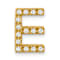 10k Yellow Gold 0.15 cttw Diamond Letter E Initial Charm