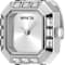 Invicta Mini 21.5mm White Dial Stainless Steel Band Quartz Ring Watch