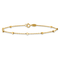 14K Yellow Gold Polished Cube Stations Bracelet