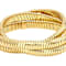 Omega Twist Multi-Row Bracelet In 18K Gold Over Bronze