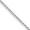 Rhodium Over 14k White Gold 1.2mm Solid Diamond-cut Cable 14 Inch Chain