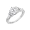 White Cubic Zirconia Platinum Over Sterling Silver Ring 3.34ctw
