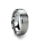 OPTIMUS Raised Center with Brush Finish Tungsten Ring 8mm