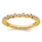 14K Yellow Gold Stackable Expressions Diamond Ring 0.11ctw