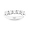 1.00ctw 5 Stone Wedding Band 14k White Gold