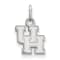 Rhodium Over Sterling Silver LogoArt University of Houston Extra Small Pendant